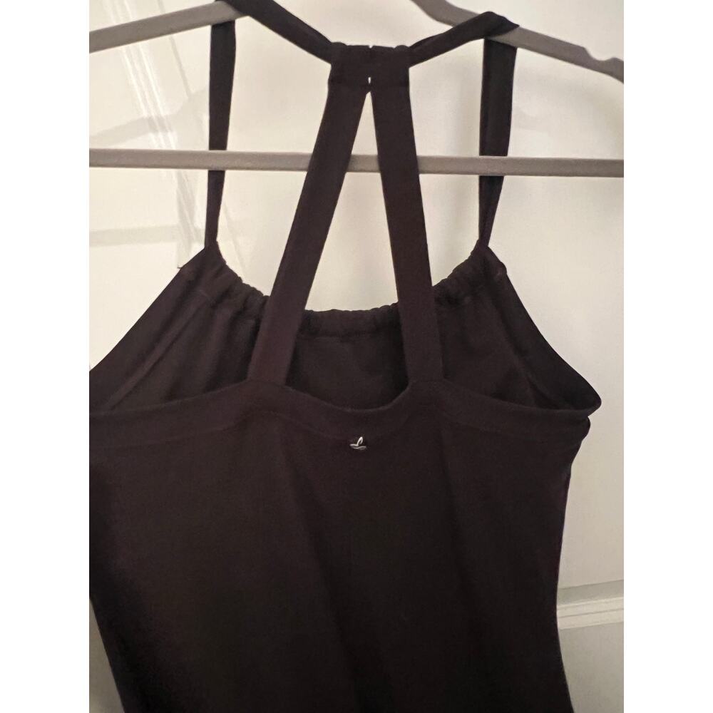 prAna Women's Brown Large Racer back Quinn Dress Built-in shelf bra Stretchy - Picture 7 of 7
